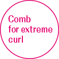 Comb for extreme curl